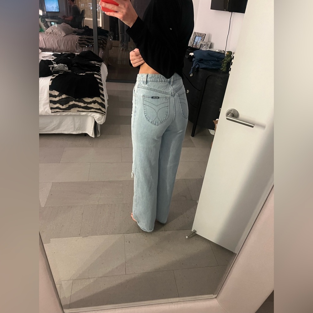 ROLLA'S Light Blue High Rise Jeans - Picture 6 of 7